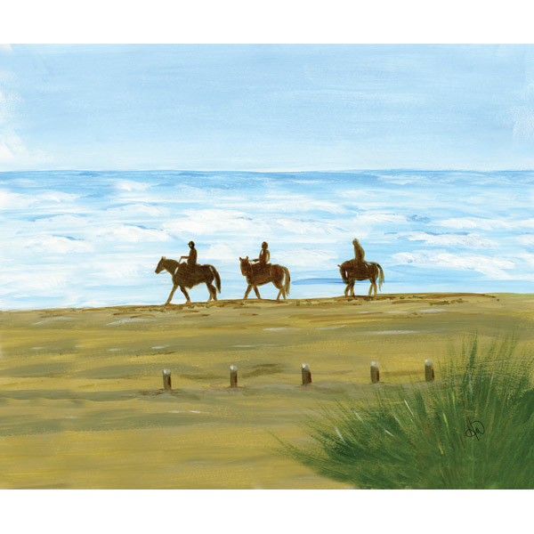 Three Horse Riders