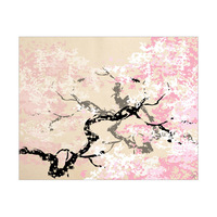 Pink Cherry Blossoms Abstract
