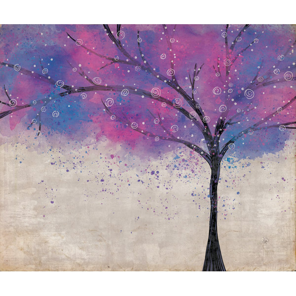 Sparkle Tree Purple