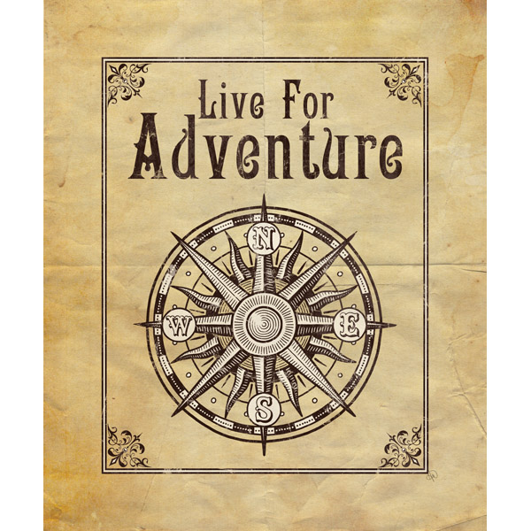 Live For Adventure Brown