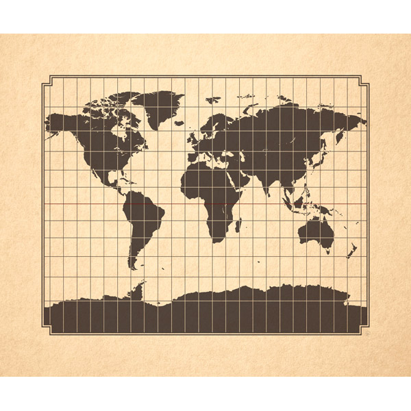 Gridded World Map