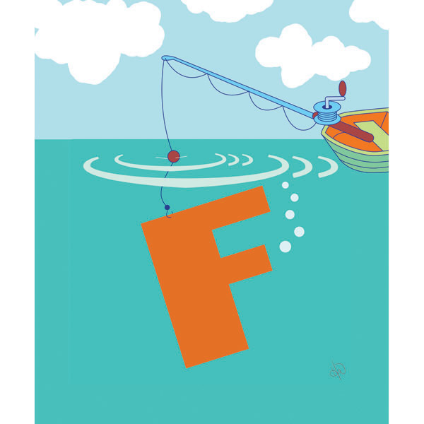 Fishing Letter F