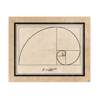 Fibonacci Spiral - Tan