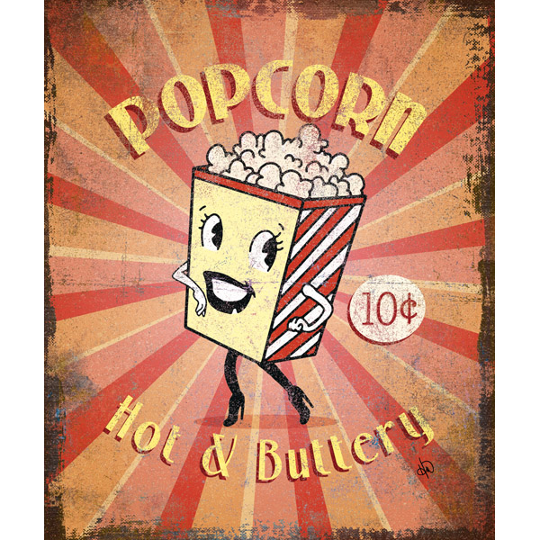 Popcorn Sign Alpha