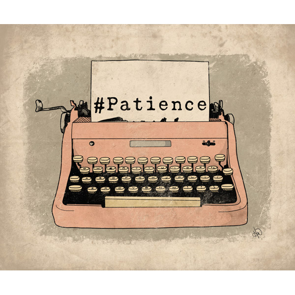 Patience Typewriter Pink