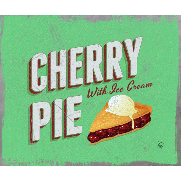 Cherry Pie With Ice Cream Green