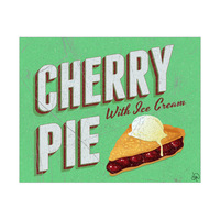 Cherry Pie With Ice Cream Green