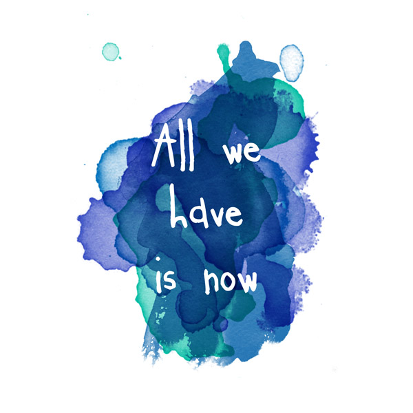 All We Have - Indigo Watercolor