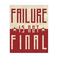 Failure Is Not Final Split Red