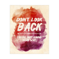 Don't Look Back Jam Watercolor