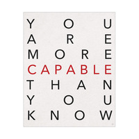 You Are Capable Kerning Red