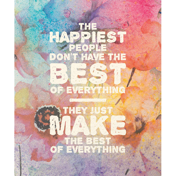 The Happiest People Watercolor Carefree