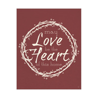 Heart of this Home Wreath Red