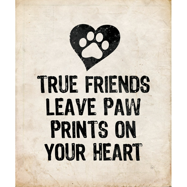 Paw Print Heart Paper