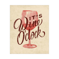 It's Wine O'clock - Beige