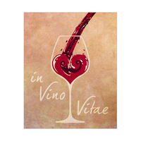 In Vino Vitae - Red on Peach