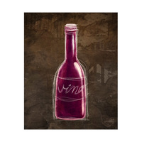 Aubergine Vino Bottle Sketch