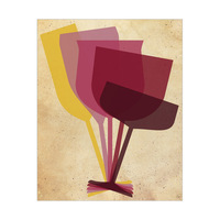 Tilting Wine Glasses - Sunny