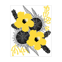 Yellow and Gray Flowers