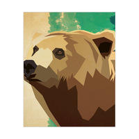 Geometric Grizzly Bear