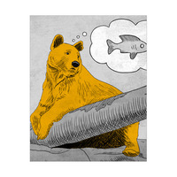 Bearly Any Fish - Yellow