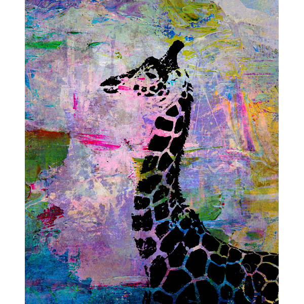 Abstract Paint - Black Giraffe 