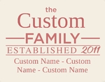 CUSTFAM007 - 11x14